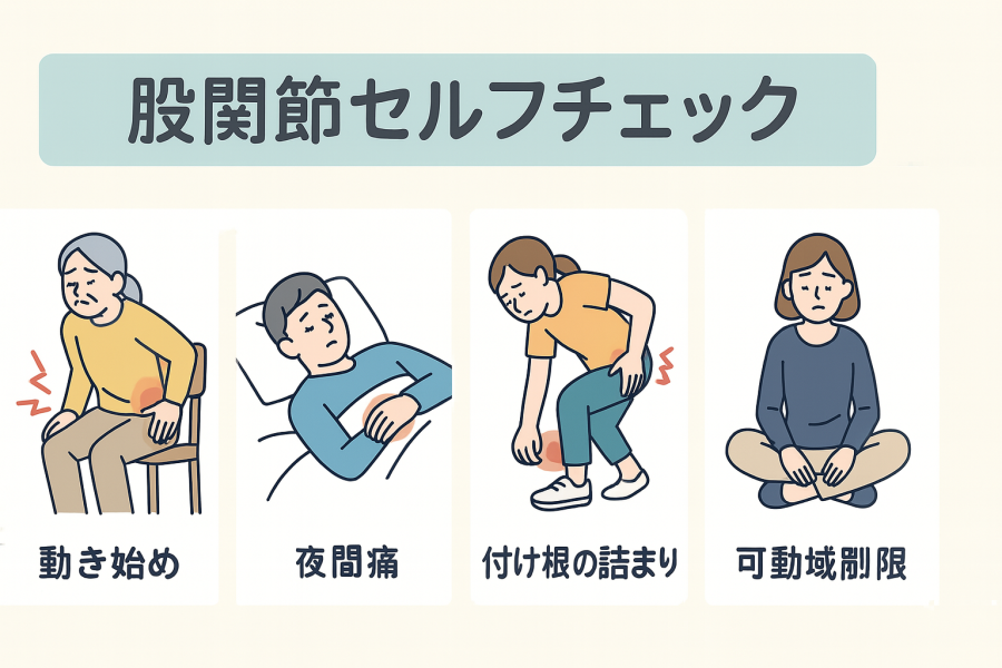 まずはチェック！あなたの股関節はどんな時に痛みますか？